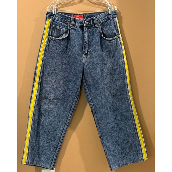 Vintage Pachinno Jeans Mens JNCO style 34x27 PJ Baggy Skater Strap Wide Leg - Picture 1 of 13